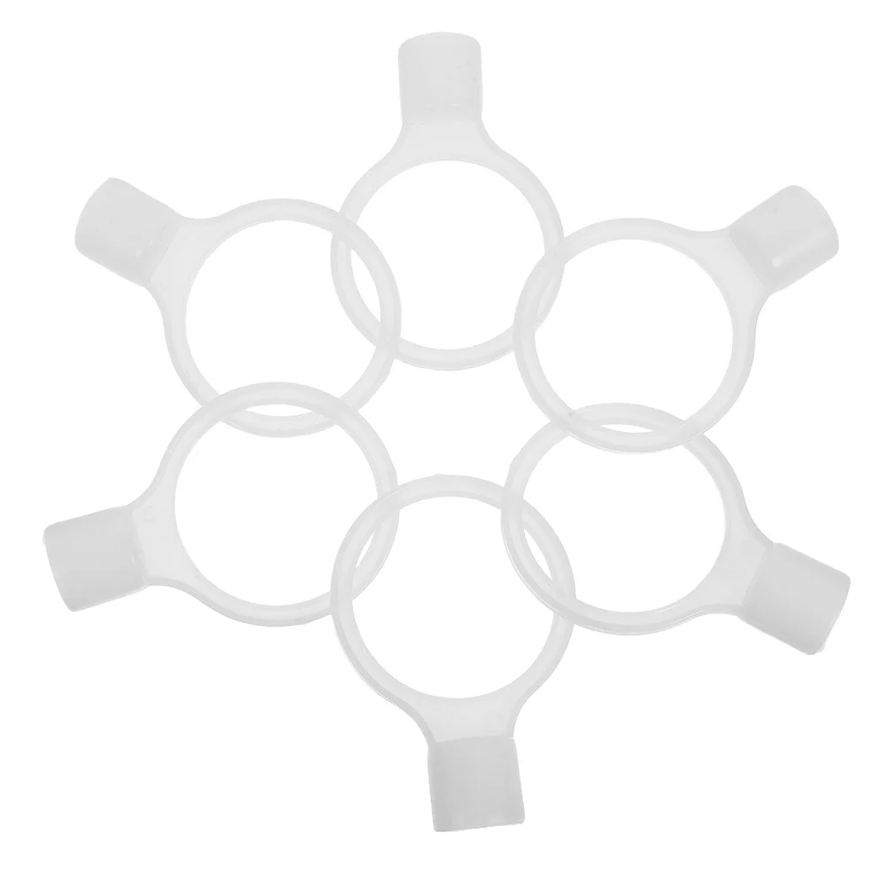 

6Pcs Traffic Cone Chain Connector Durable Plastic Safety Barrier Link for Construction Driveway Parking Plastic Chain Connector