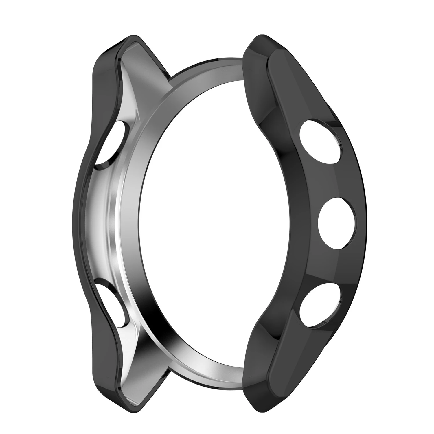 TPU Protective Case for Garmin Forerunner 745 Watch Cover Protector Frame for Garmin Forerunner745 Shell Black