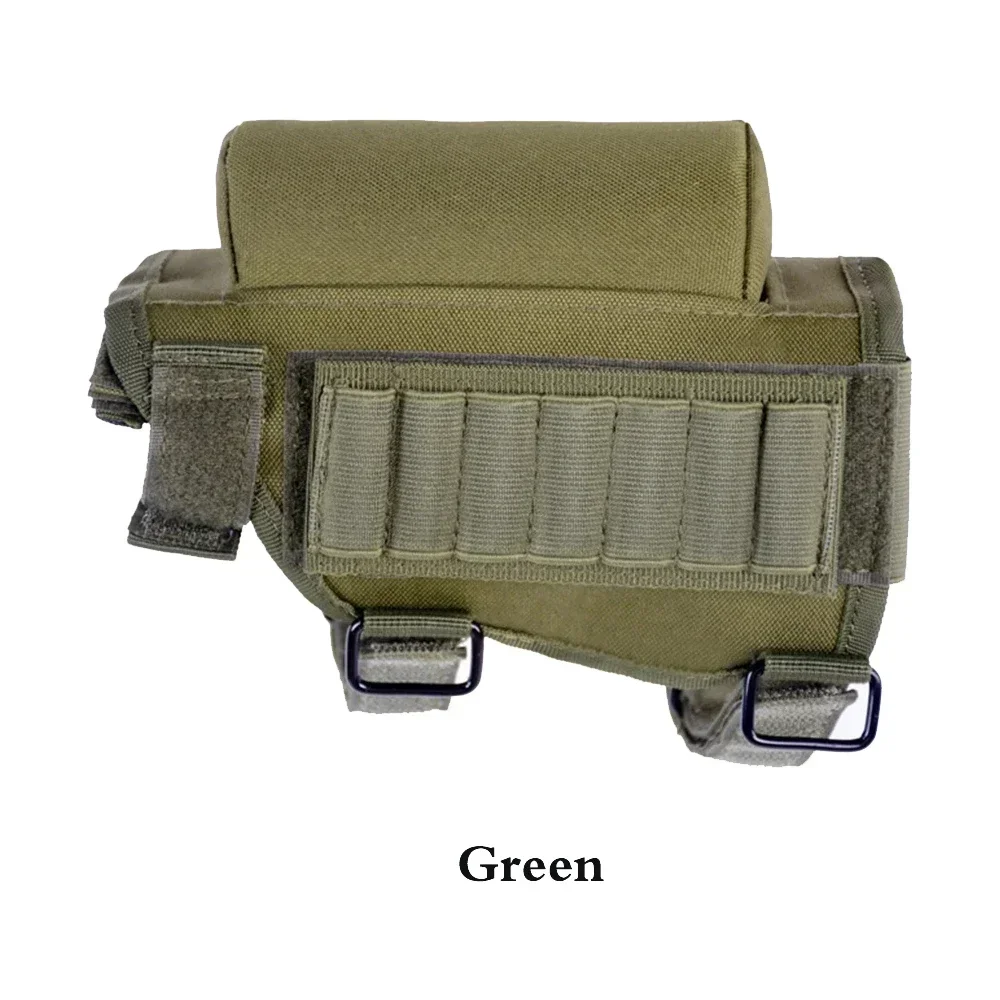 Buttstock Ammo Verstelbare Cartridges Jachtdrager Tactische Geweerkoffer Wangsteun Riser Nylon PouchBullet Houder Tas Shell