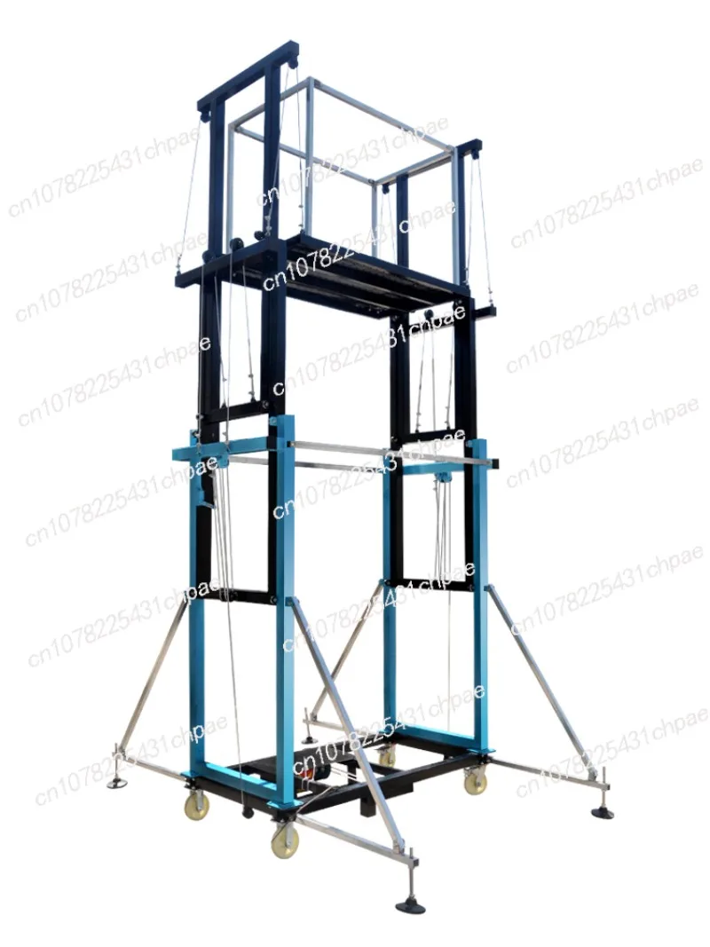 Electric Lifting Scaffolding Platform Remote Control Mobile Construction Site Home Decoration Foldable Portable