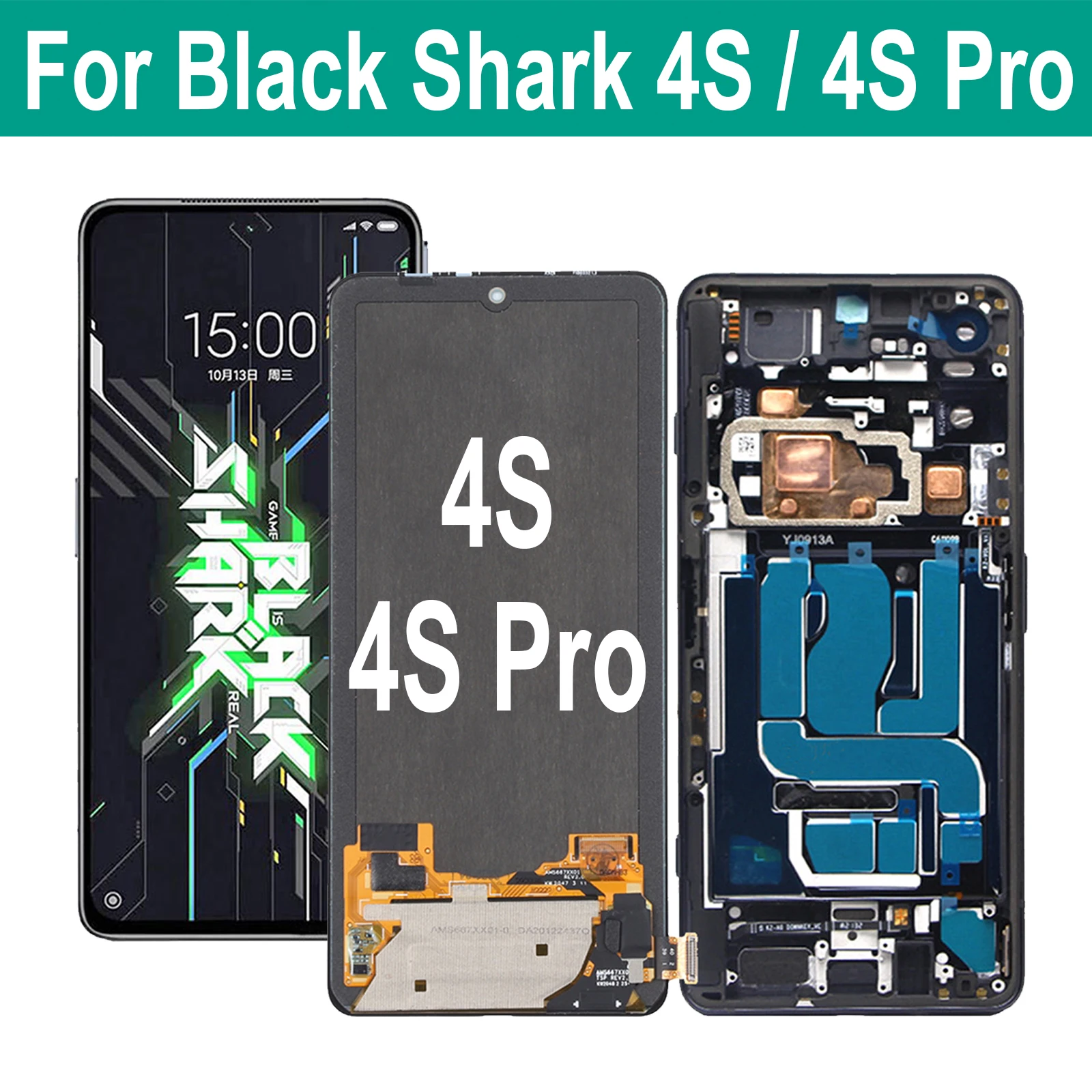 AMOLED For Xiaomi Black Shark 4S Pro 4SPro LCD Display Touch Screen Digitizer Assembly For BlackShark 4S Pro LCD