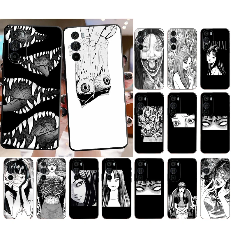 حافظة هاتف لهاتف موتورولا إيدج 50 40 برو 60 50 40 30 Ultra Neo Fusion Moto G85 G72 G53 G54 G84 G13 G32 رعب ياباني كوميدي