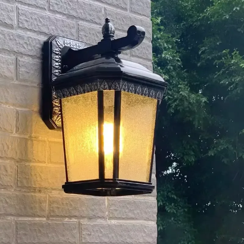European retro retro LED 30W dimmable strip square cylindrical wall-mounted outdoor IP65 waterproof polycarbonate aluminum