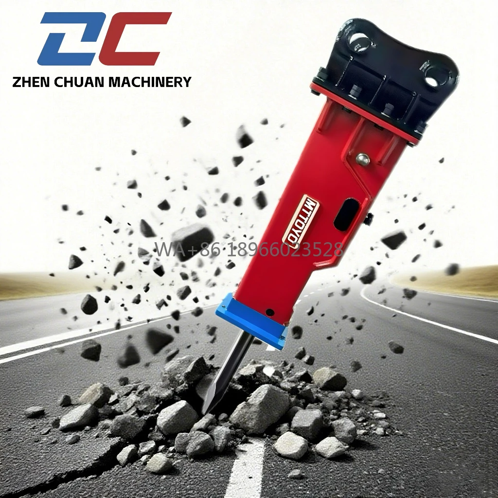 SB60 70 Martello da roccia idraulico da demolizione Escavatore con martello piccolo Martello da costruzione con attacco per calcestruzzo