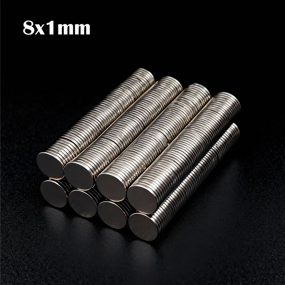 

10-200Pcs 8x1mm Super Powerful Round Magnet Neodymium Magnets N35 NdfeB Strong Magnet Permanent Magnetic Imanes Magnetic Sheet