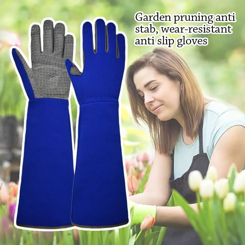 Tool Breathable Gardening Gloves Working Digging Planting Pruning Mitts Sting-Resistant Arm Protection Long Gloves Garden