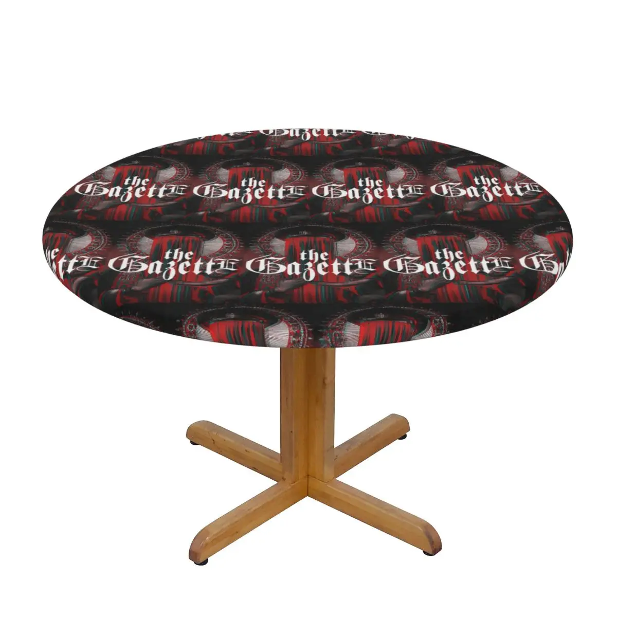 The Gazette Collection Waterproof Round Tablecloth Oilproof Table Cloth for Kitchen Events Dining Table Cover