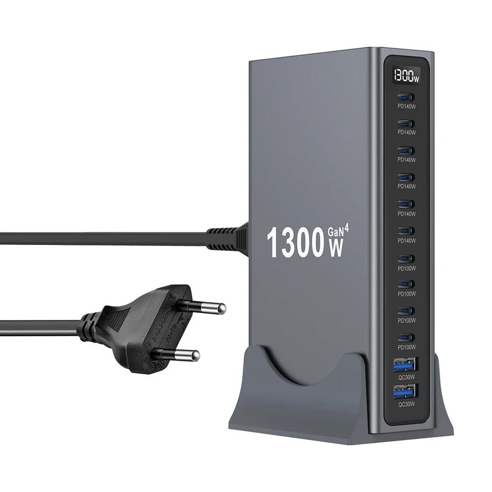 1200W GaN USB Type C Charger 140W 100W PD3.1 PPS QC4.0 Fast Charging Station For MacBook Laptop iPad Tablet iPhone 17 16 Samsung