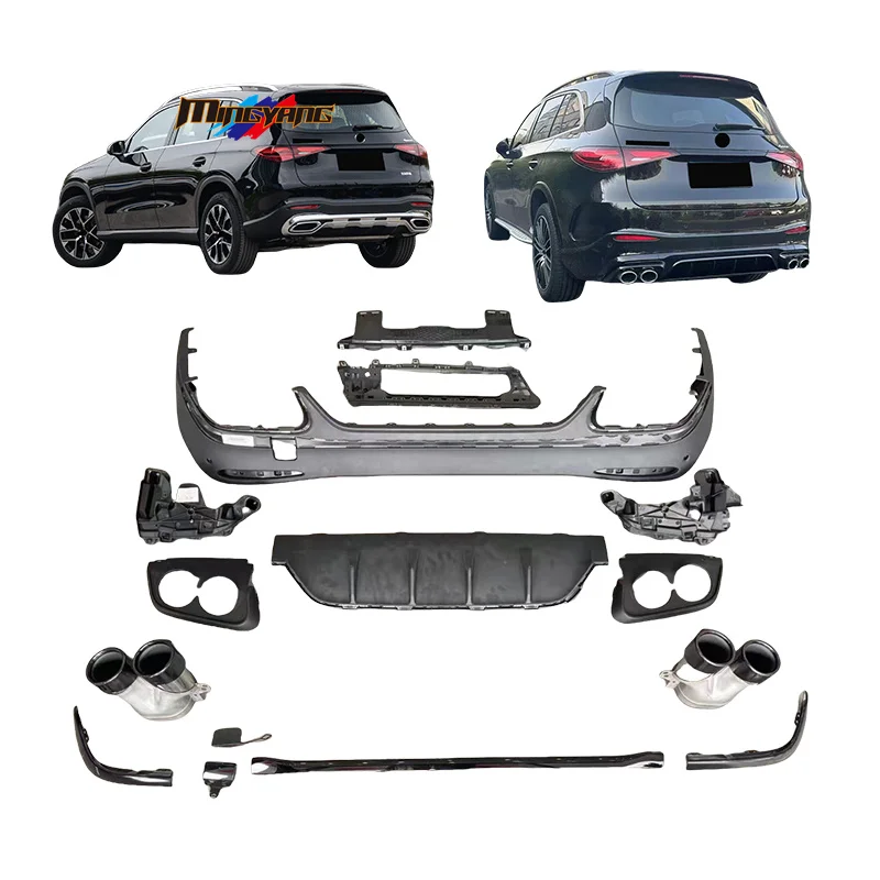 

Modification Rear Diffuse Exhaust Tip W254 24+ Upgrade GLC43 Style Rear Lip for Mercedes Benz GLC Class X254 GLC300 GLC350 D