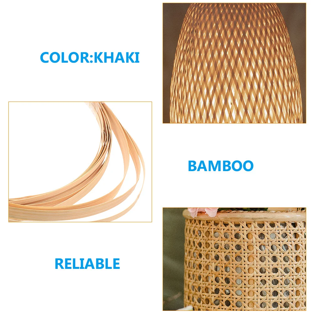 3 rollos de tiras anchas de bambú para cesta Diy, reparación de tejido, muebles artesanales, Material tejido de bambú, suministros para hacer cestas hechos a mano