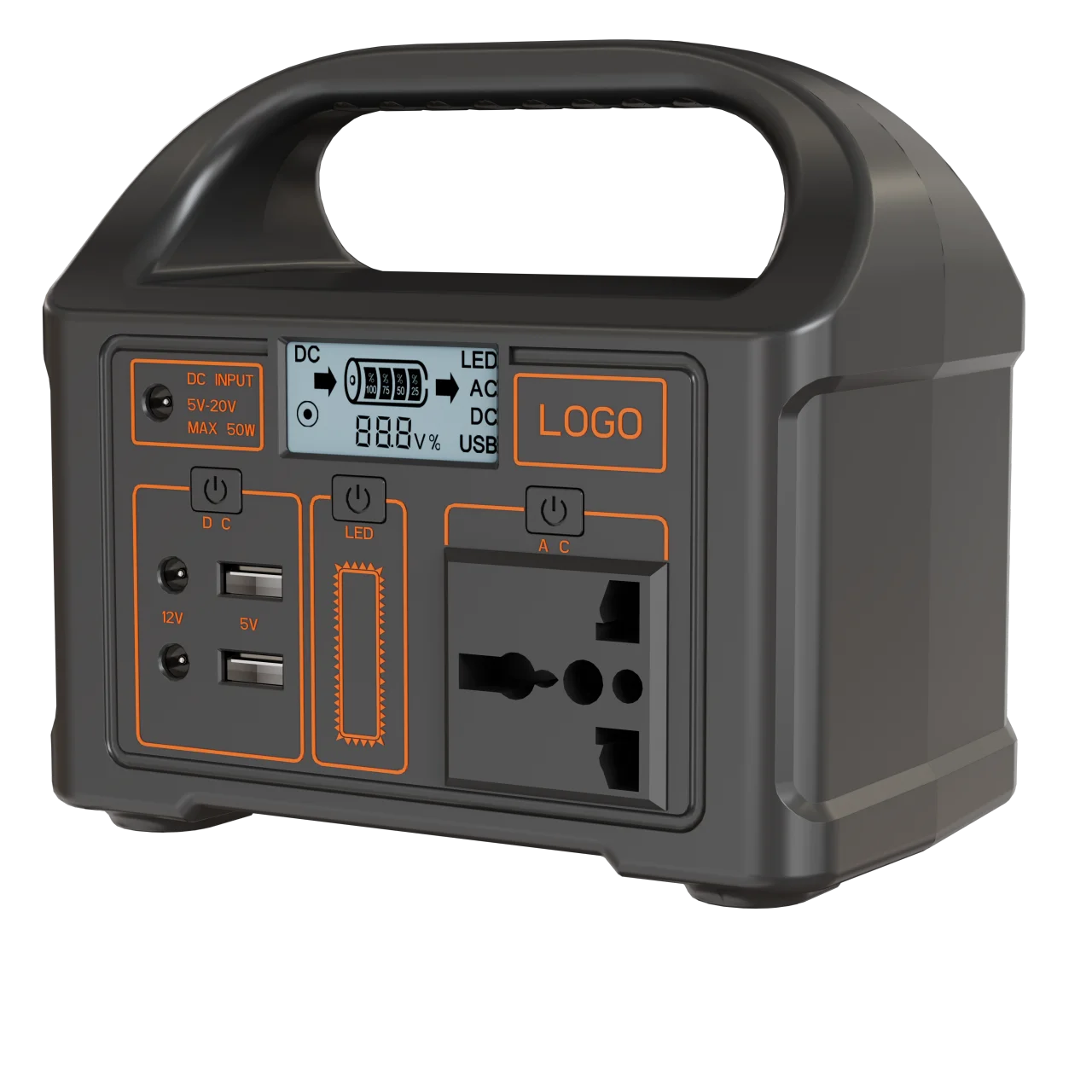 Gaiaray 100W Powerstation 12,8V 76,8Wh Akku-Pack Tragbarer Generator für Notfälle Stromausfälle Camping Reiner Sinuswellen-AC-Ausgang Notfall-Backup-Energie Powerbank für Zuhause und Outdoor-Nutzung
