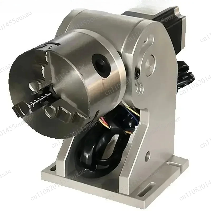 80mm Rotating Axis 5 Hole Fiber Marking Machine Three Fixture Multifunctional Support for Nameplate Marking