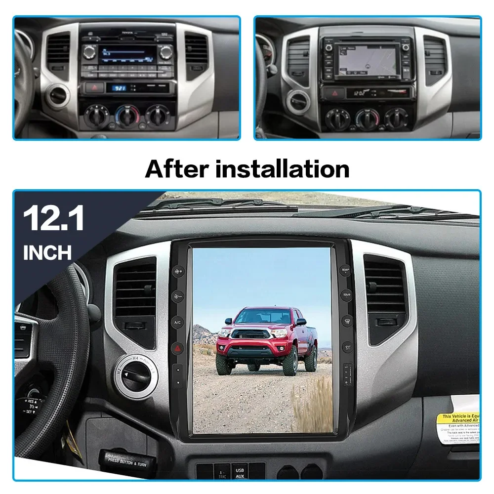 

12.1" Car GPS Navi Radio For Toyota Tacoma 2005-2015 Android 13.0 Wireless CarPlay Multimedia Screen DSP Stereo Player Head Unit