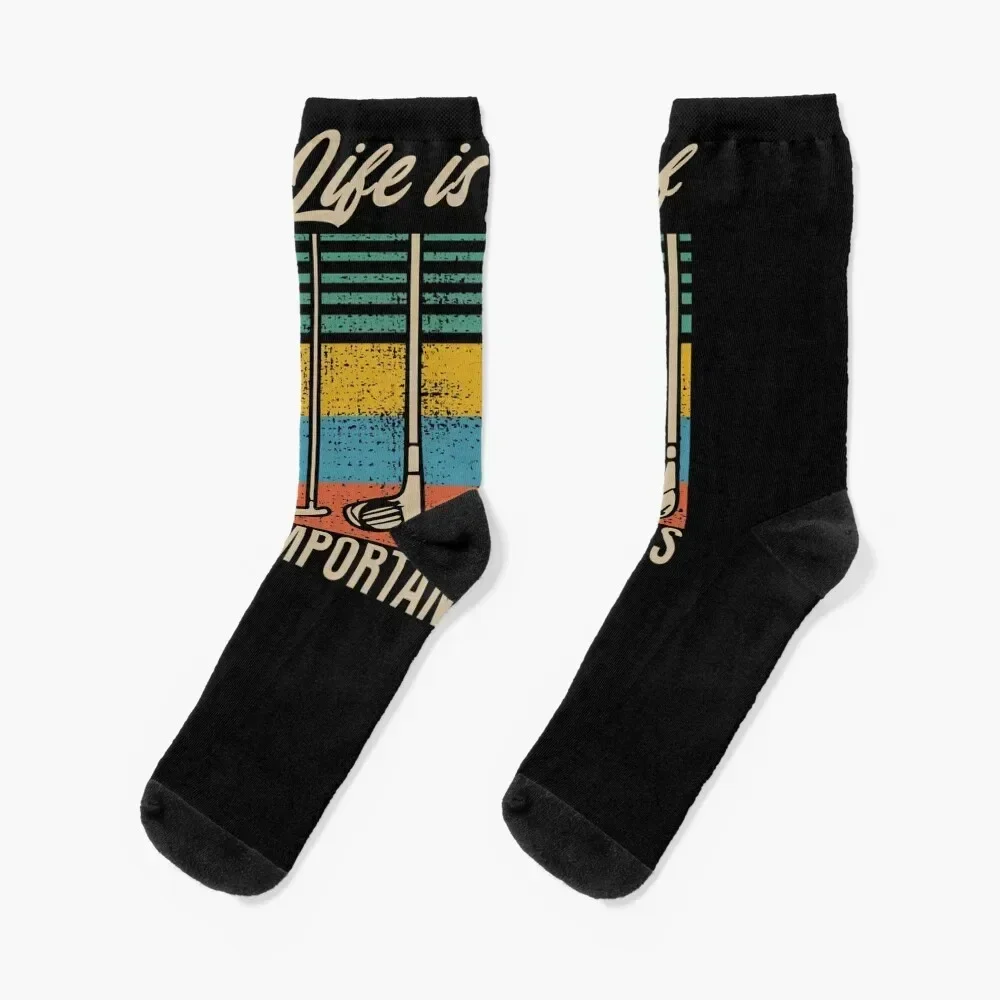 Funny Life is Full Of Important Choices Golf Golfer Gift Socks cute compression Woman Socks Men's