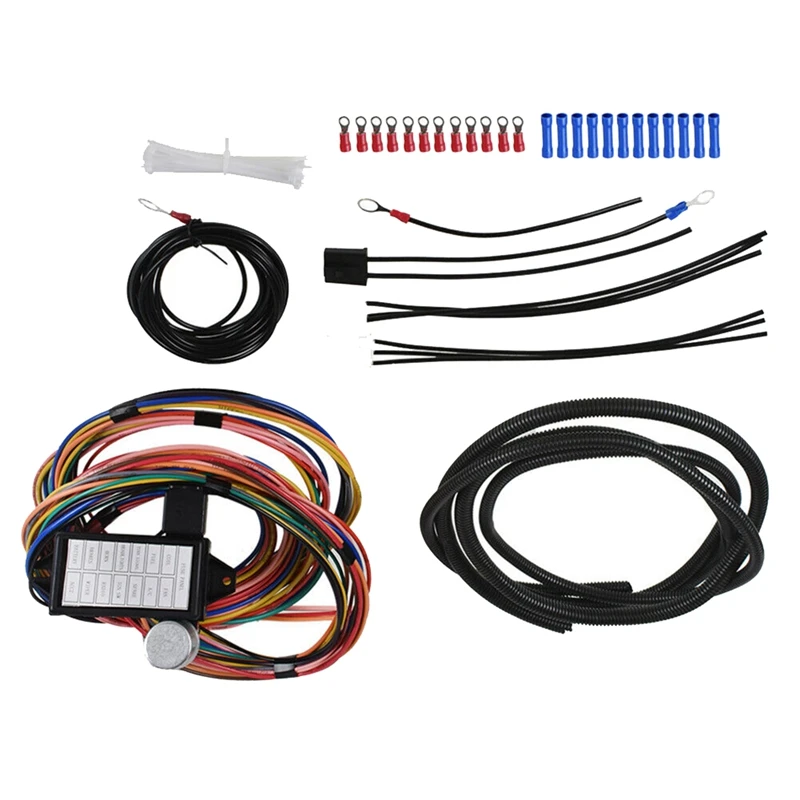 

14 Return Wire Harness Universal Models Car Wire 12V Voltage Return Wire Harness Kit Repair Tool