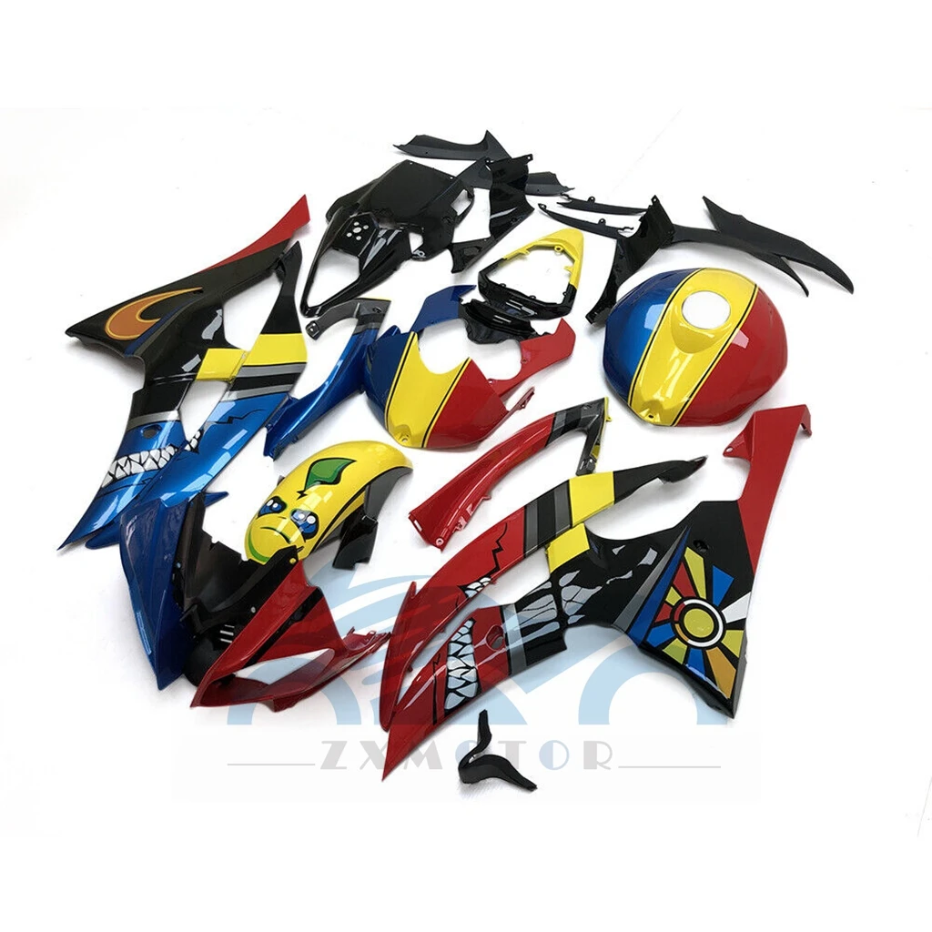 YZFR6 2008 2009 2010 2011 2016 Motorcycle Fairings for YZF R6 YZF-R6 2008-2016 High Quality Sportbike Injection Mold Aftermarket