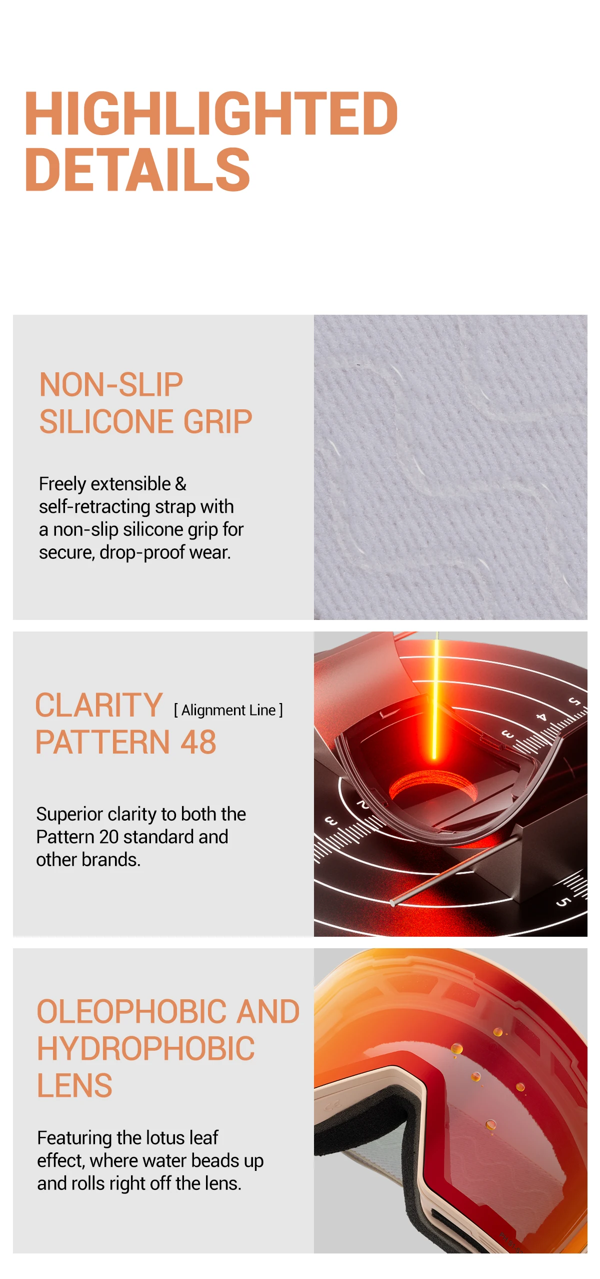 Kapvoe Photochrome Skibrille mit Magnetischen Antibeschlag-Gläsern UV400-Schutz für Männer und Frauen Skibrille Schnee-Sonnenbrille Sportbrille – Detail 8