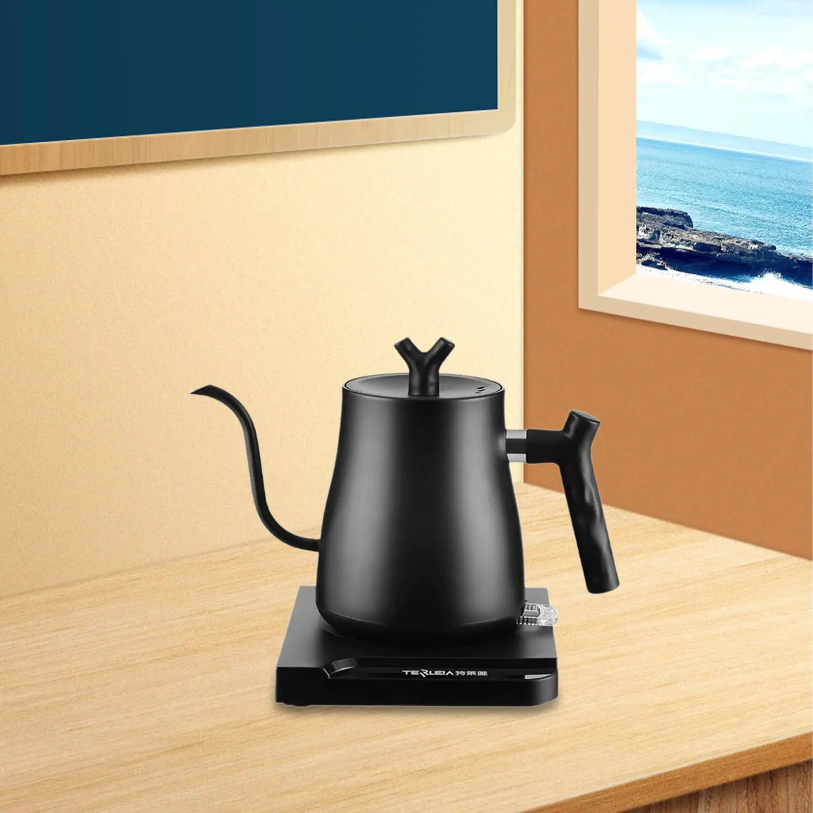 Gooseneck Electric Kettle Water Kettle Auto Shut Off Multifunction Quick Heating Hot Water Boiler for Tea Room Home Cafe Bar