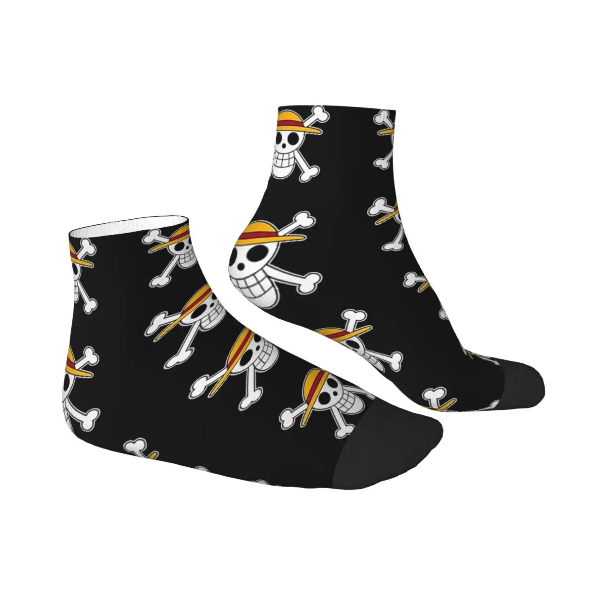 StrawHat Flag And Mask One Piece Socks Harajuku High Quality Stockings All Season Socks Accessories for Man's Woman's Gifts