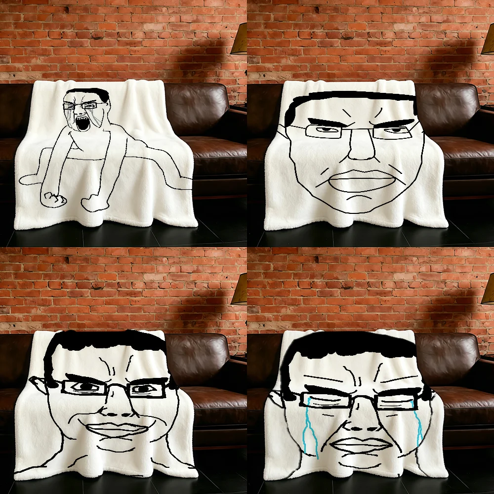 C-Chudjak Poljak Funny Meme Blanket Flannel Warm Soft Throw Blanket For Room Sofa Childish Birthday Gifts