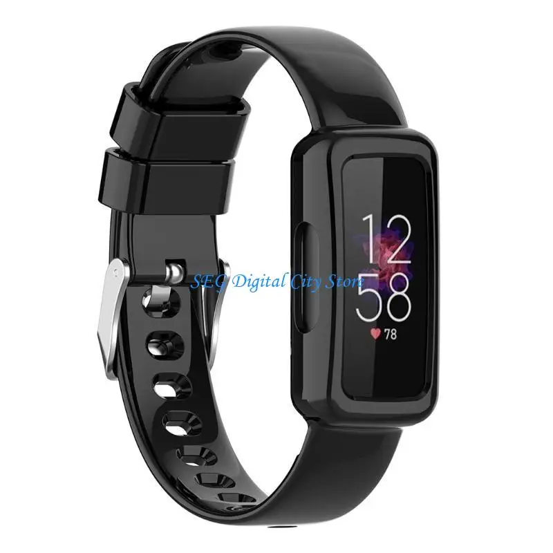 U75B Strap for Fitbit-Inspire for HR Durable for Smart Watch Silicone Bracelet Band W