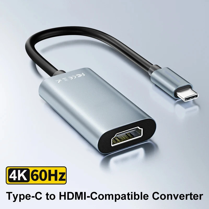 Type C to HDMI Adapter USB C to HD-MI Converter HDTV 4K USB 3.1 HDMI-compatible Cable For MacBook Chromebook Samsung Xiaomi