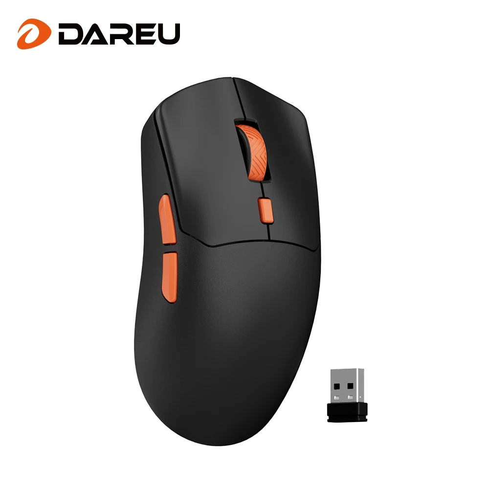 DAREU Lightweight 60g Wireless Gaming Mouse Tri-mode Connect AIM-WL12000 DPI 500mAh Rechargeable Macro Mice HUANO MICRO SWITCH