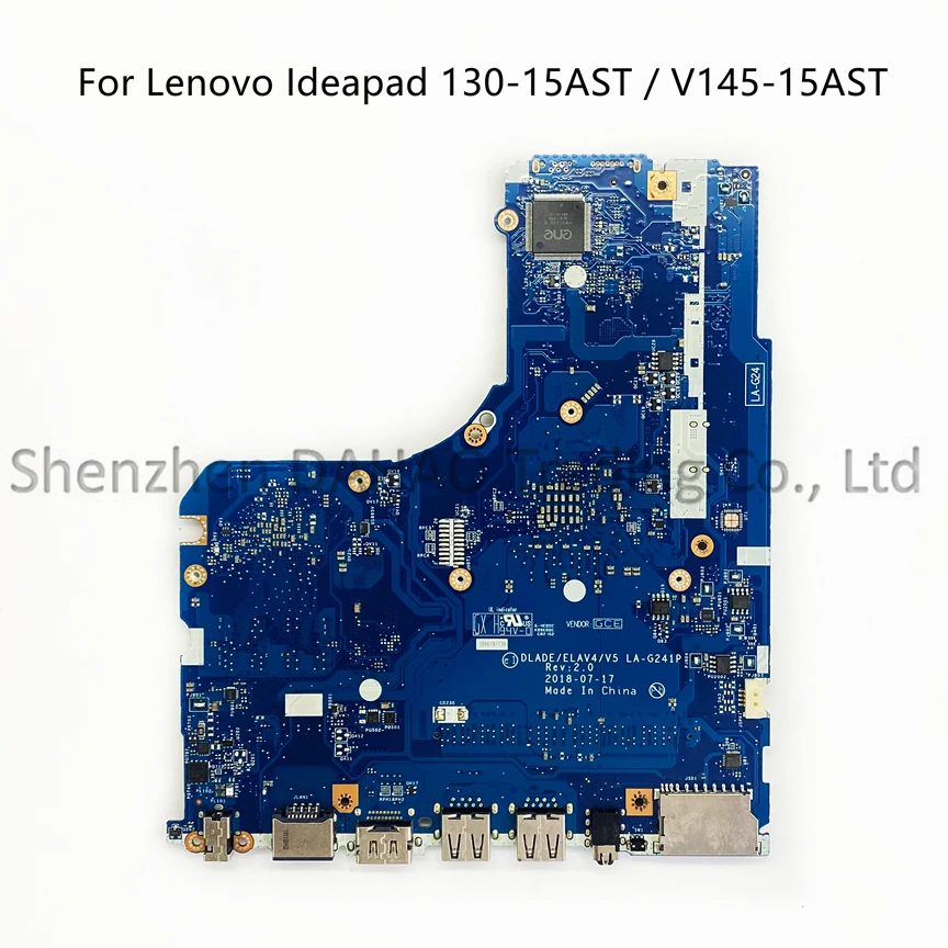 DLADE LA-G241P For Lenovo Ideapad V145-15AST 130-15AST Laptop Motherboard W/ A6-9225 CPU 5B20R34439 5B20R57991 100% New Original