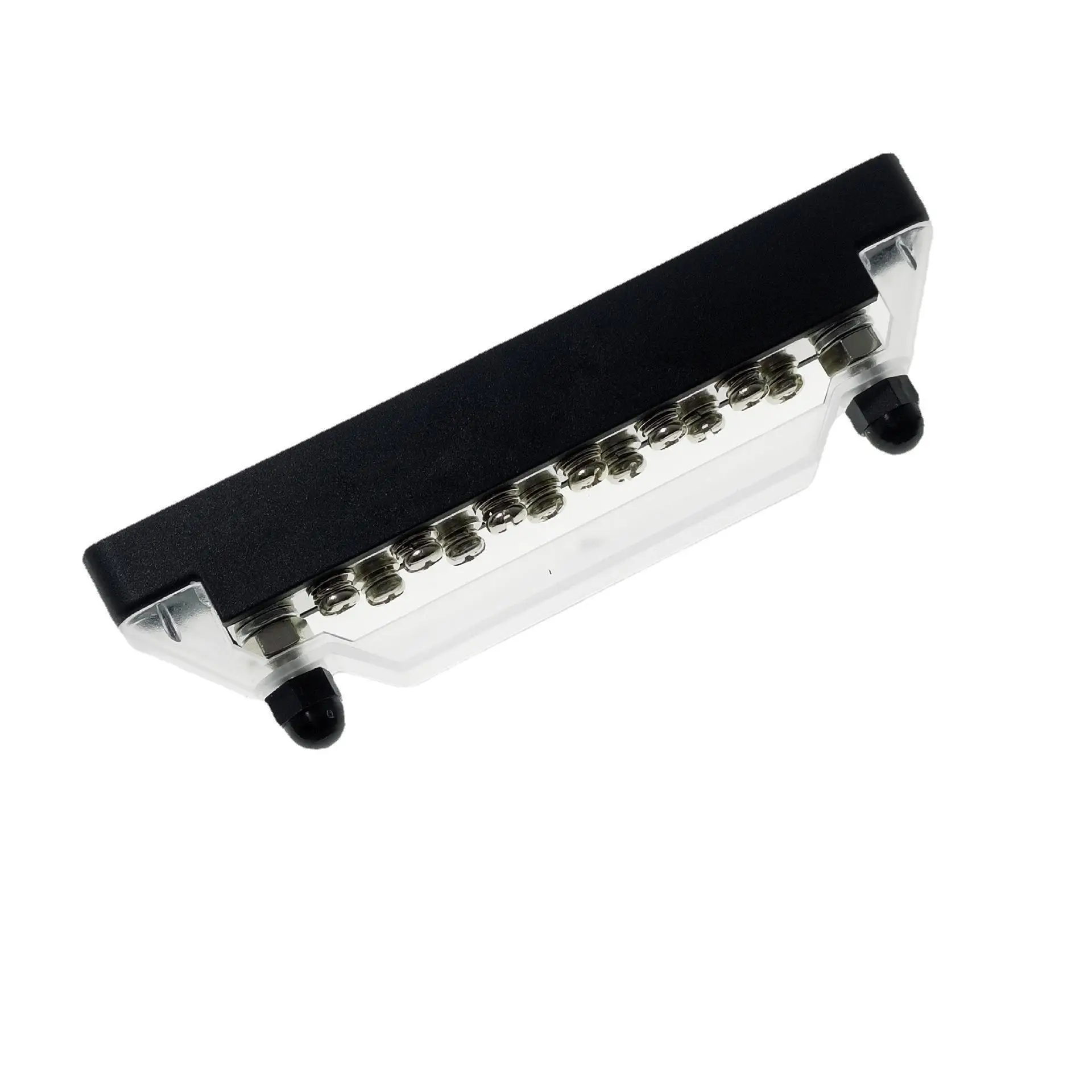 Busbar Rv Yacht 14 Way 2+12 M6 Current 250A Single Row Straight Row Block With Cover image 2