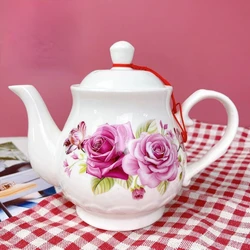 New Ceramic Teapot Kettle Home Teapot Office Restaurant Coffee Pot Teapot Fashion Small Capacity Kettle Kitchen SuppliesBoutique