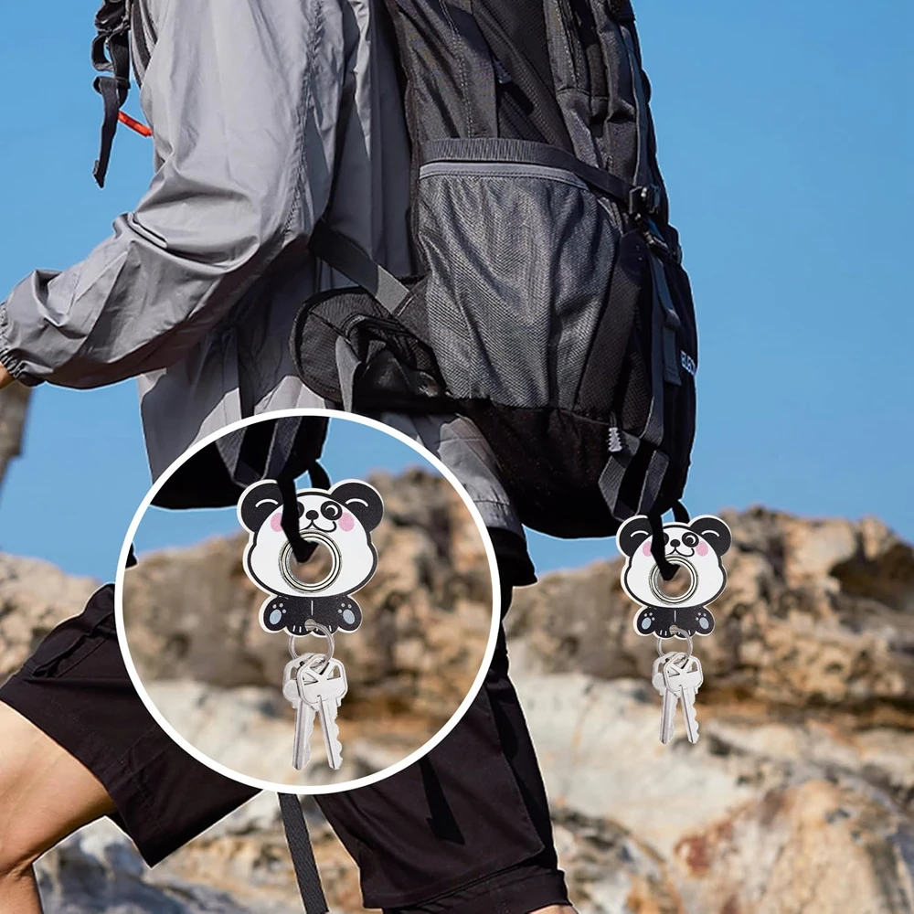 Porte-clés Spinner Panda renard en forme de tigre, 3 pièces, en acrylique, Fidget Finger Spinners, jouets du bout des doigts