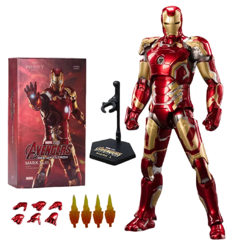 ZD Toys Iron Man Action Figure Mark 35 Red Snapper Iron Man MK24 MK22 MK47 Tony Stark Ironman Figuur Actie Verzamel Speelgoed Cadeau