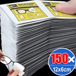 10/150Pcs Glasses Cleaner Wet Wipe Disposable Anti Fog Misting Dust Remover Cleaning Lens Wipes Sunglasses Phone Screen Tools