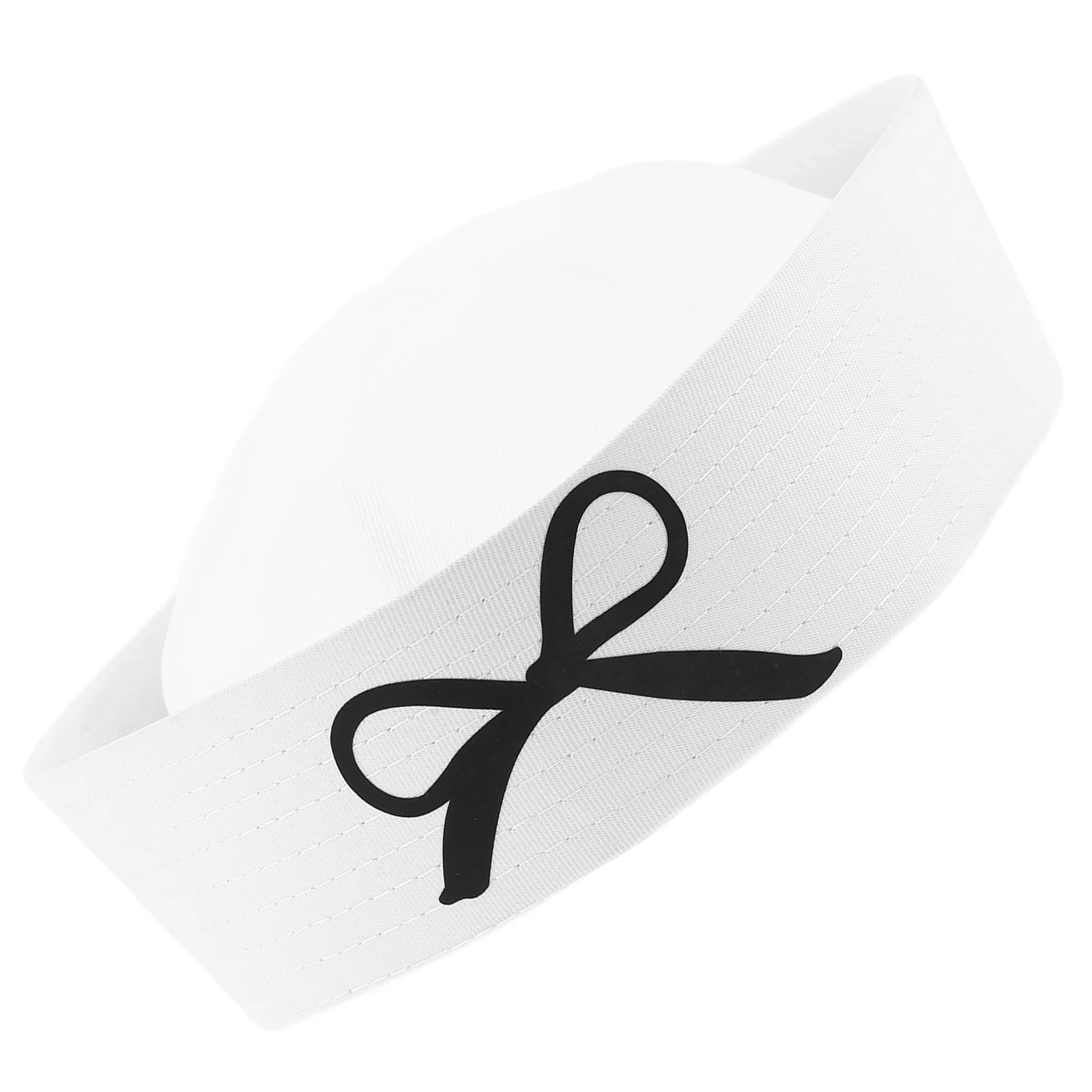 

1pc Sailor Hat for Supplies Party Sailor Cosplay Hat Party Cute White Nautical Female Bowknot Decorative Costume Accessories