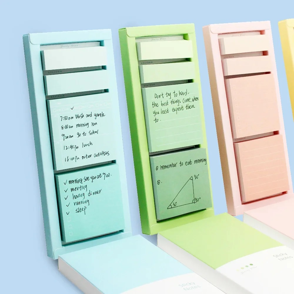 1Piece 480Sheets Multicolor Sticky Index Tabs Strip Tabs Sticky Notes Bookmark Marker Sticker Office School Supplies Notebooks