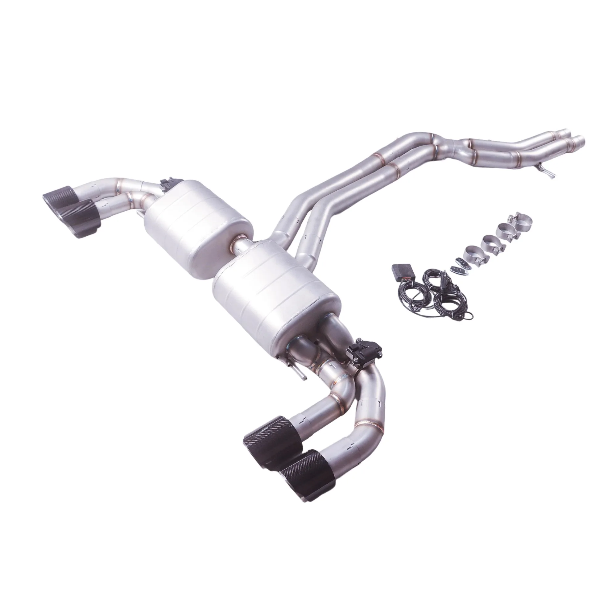 

[Customized Product] Suitable for Porsche Cayenne GTS Turbo 4.0T 304 Stainless Steel Catback Valvetronic Exhaust System