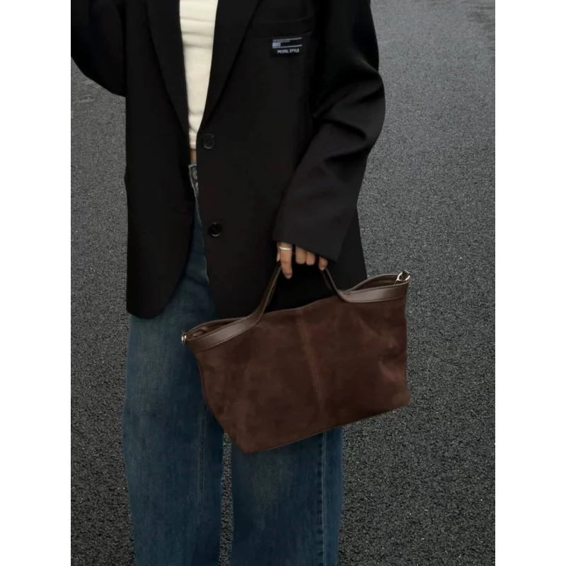 

New Matte Leather the Tote Bag Vintage Commuter Shoulder Crossbody genuine leather Handbag for Women designer luxury Fancy bag