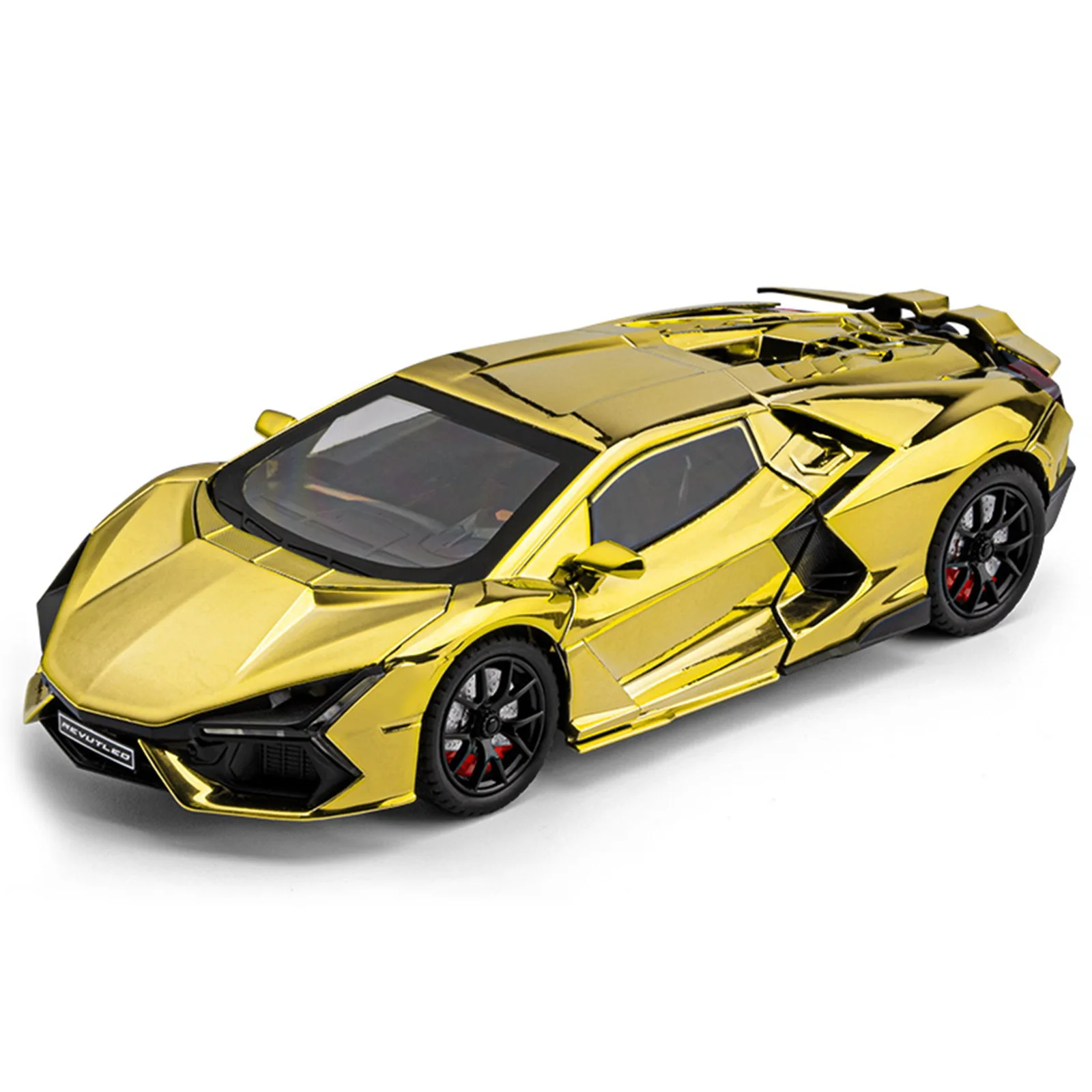 Chezhi 1:24 Lambo Revuelto gegalvaniseerde versie spray simulatie legering model auto sportwagen kinderen jongen gift collectie