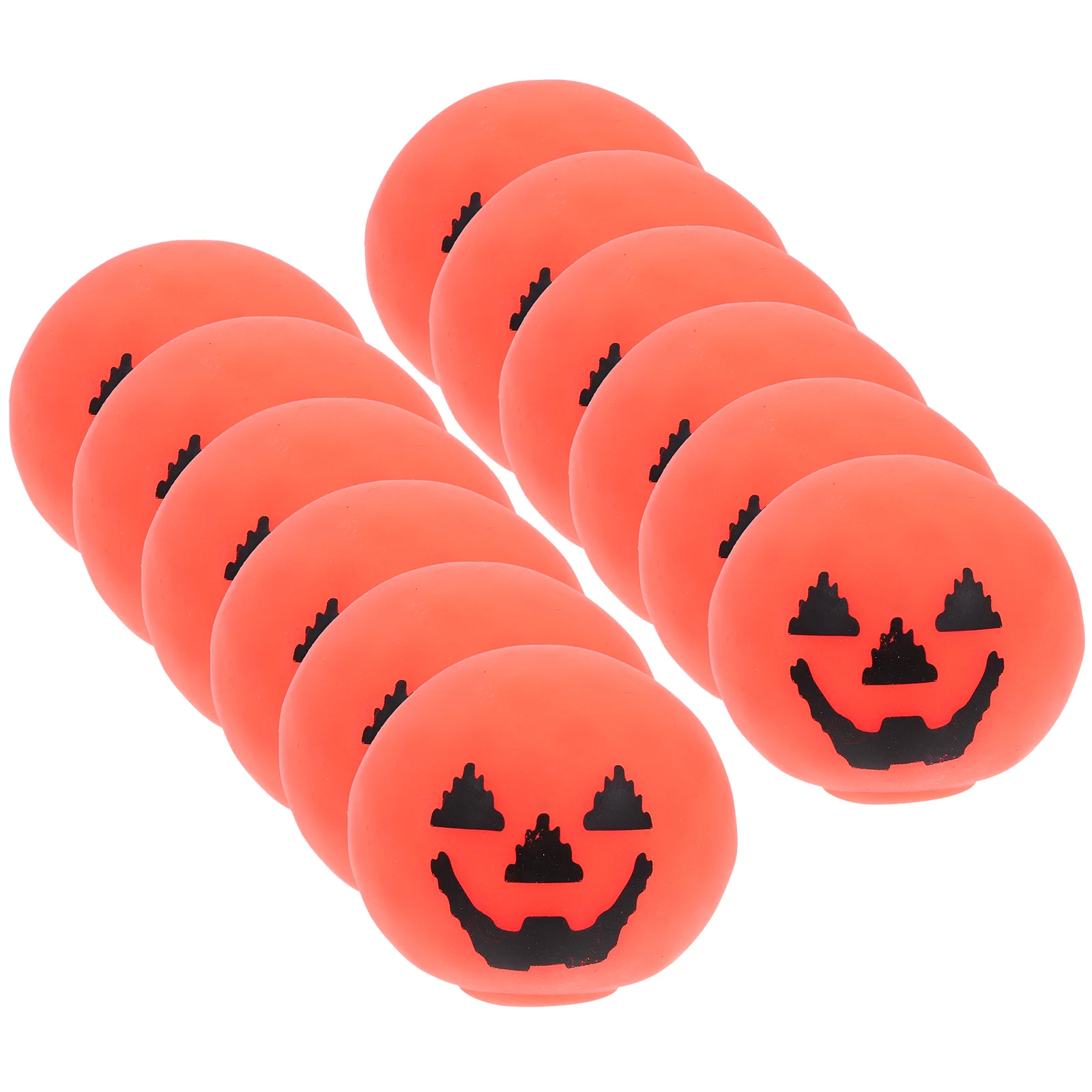 Jouet de Citrouille d'Halloween au Design Amusant, Fausse Goutte d'Eau à Presser, Accessoire de ix, Décoration de Jeux Orange, 12 Pièces