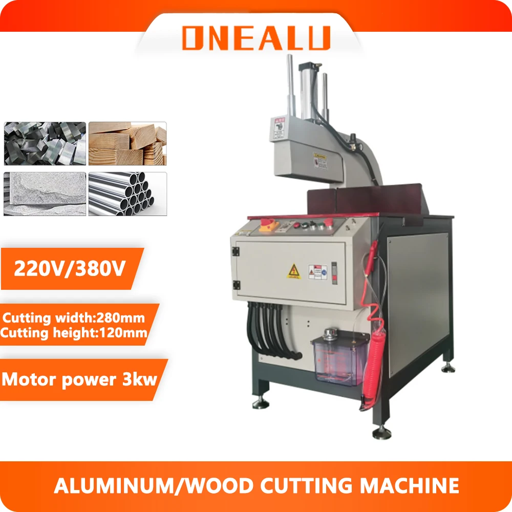 3KW 90 Degree Aluminum Cutting Saw Precision Industrial Metal Cutter for Profiles Frames  Doors  Flat Moving Saw Machine