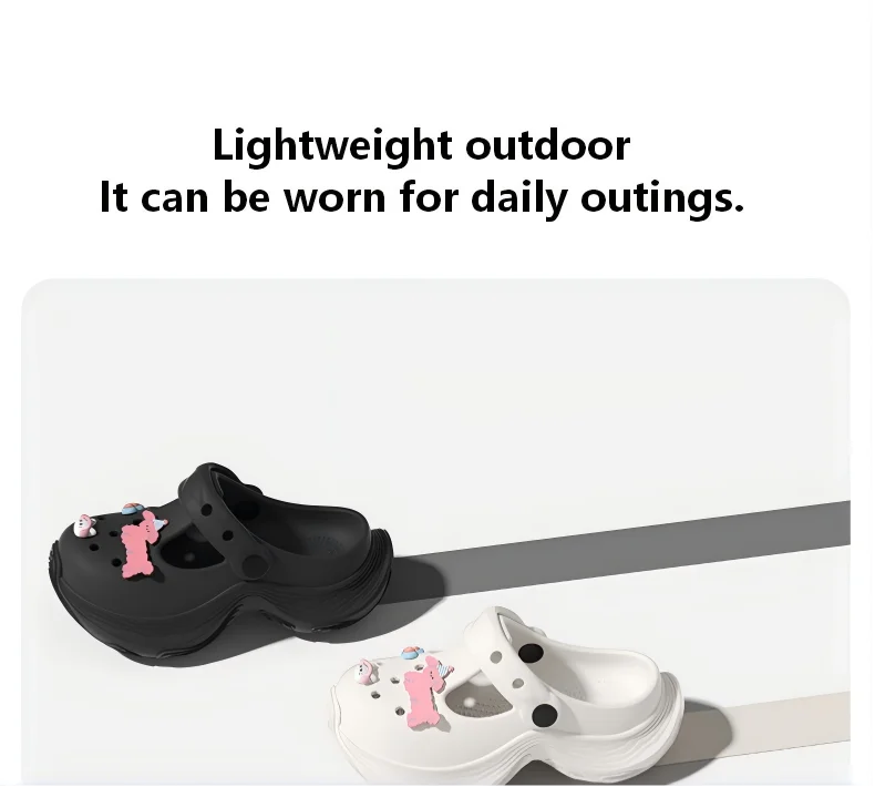 SHAJI Sommer Modische Rutschfeste Clogs für Damen, 2026 Neue Rosa Plateau-Slides Lässige Outdoor-Kleidungs-passende Schuhe – Detail 5