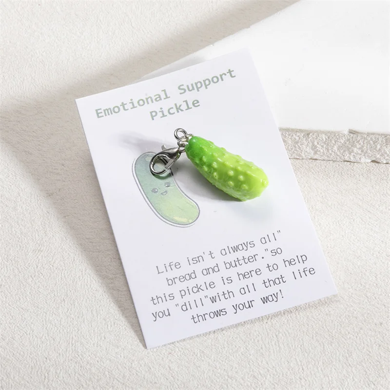 3PCS Hang Pendant Charms Lobster Clasps Cucumber Pendant DIY Keychain Jewelry Making Women Gift Accessories