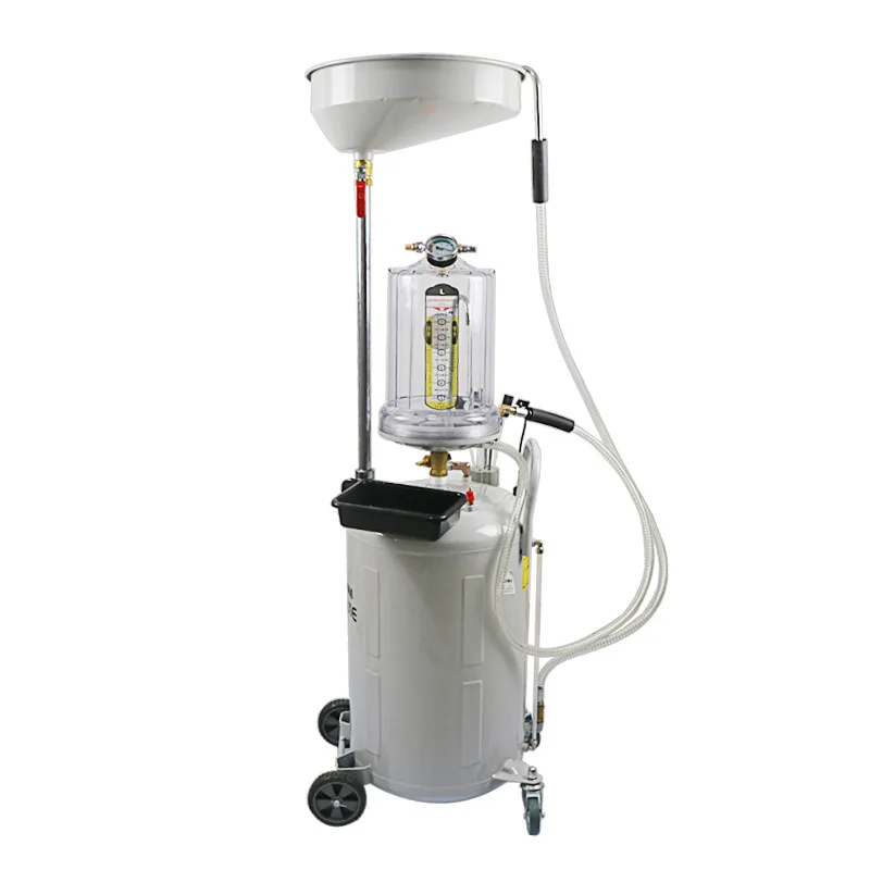 

80 liters large capacity pneumatic waste oil collector dual-purpose gas protection tool oil connector series