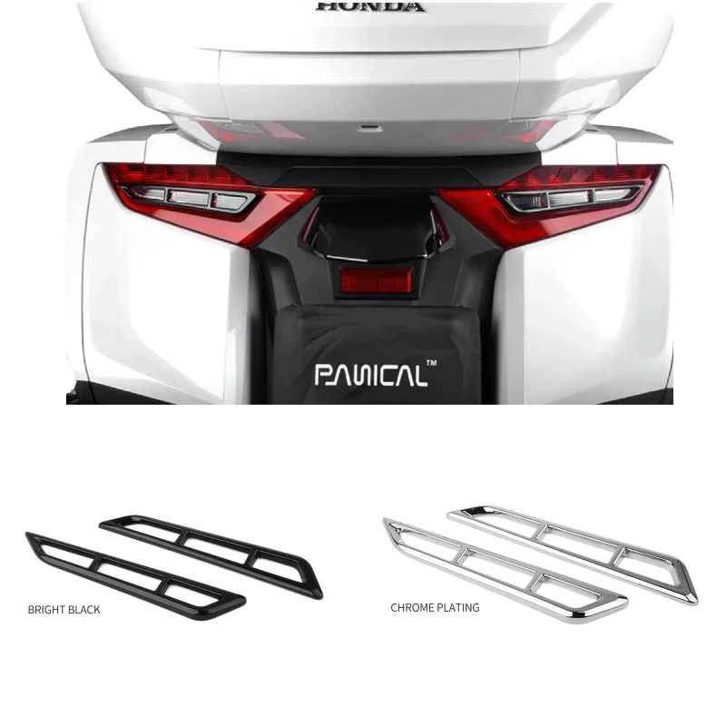 PANICAL Chrom-Dekorationsabdeckung für Honda Goldwing GL1800 2018-2026 Motorrad Vorder- und Heckgehäuse Schutz Zubehör – Detail 2