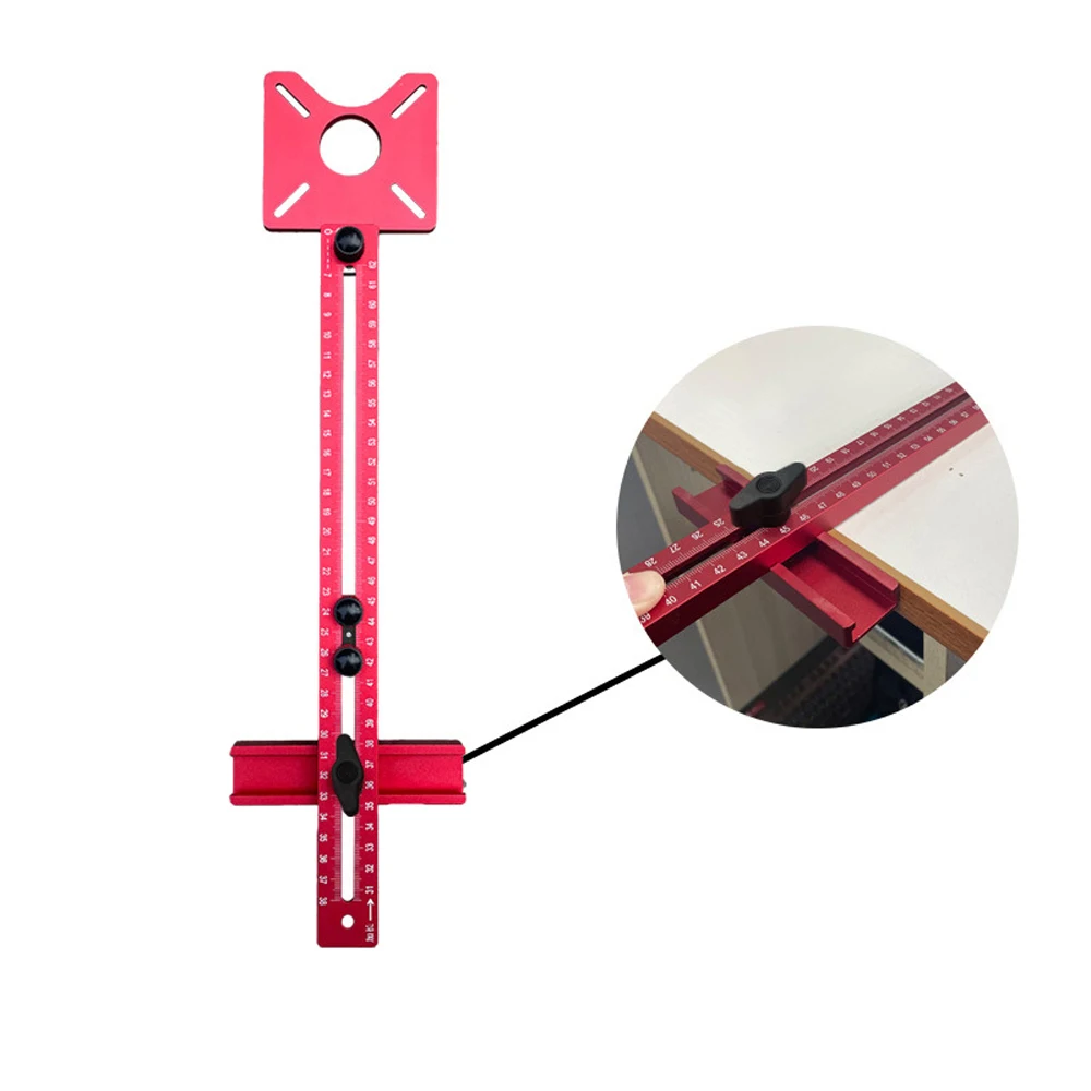 400mm Aluminum Alloy Milling Grooves Bracket Detachable Woodworking Router Circle Jig Hole Opener Woodworking Tool
