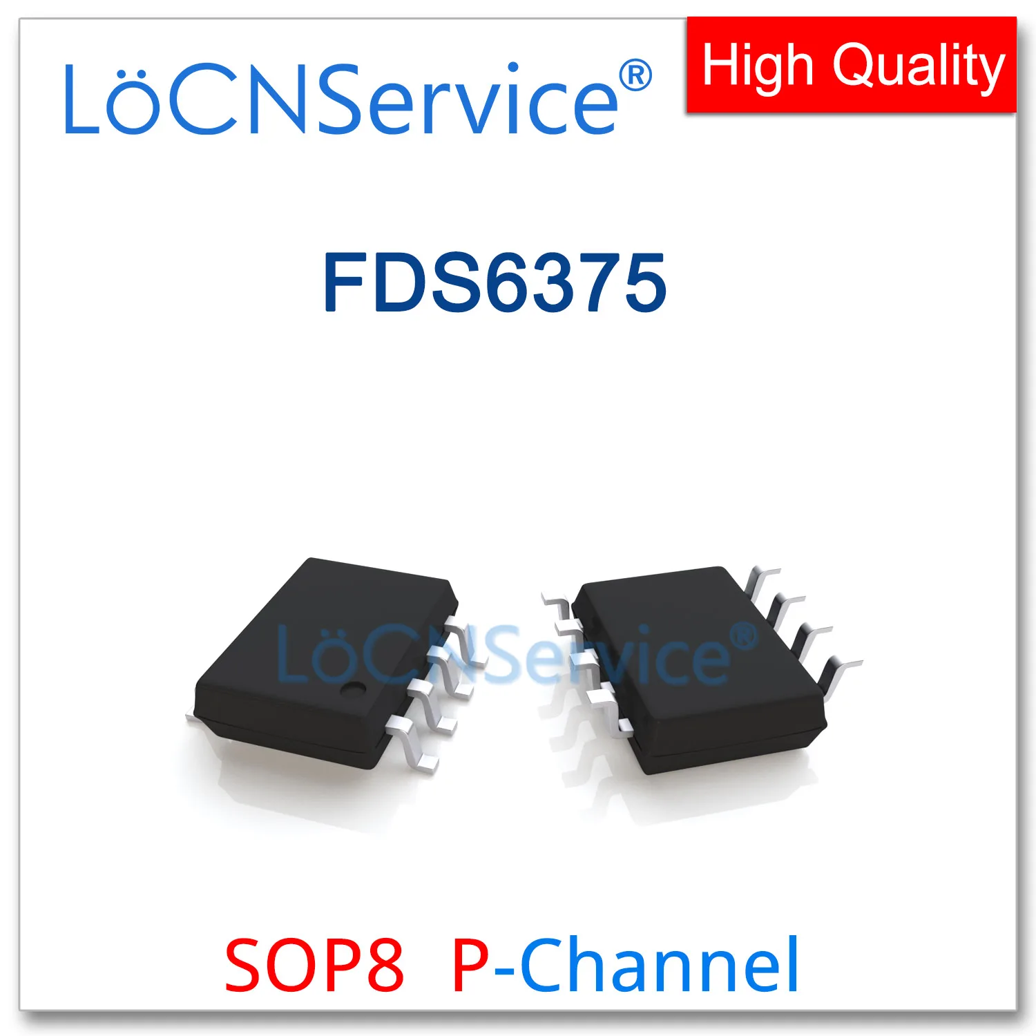 

LoCNService 50PCS 500PCS FDS6375 SOP8 P-Channnel 8A 20V 6375 High quality