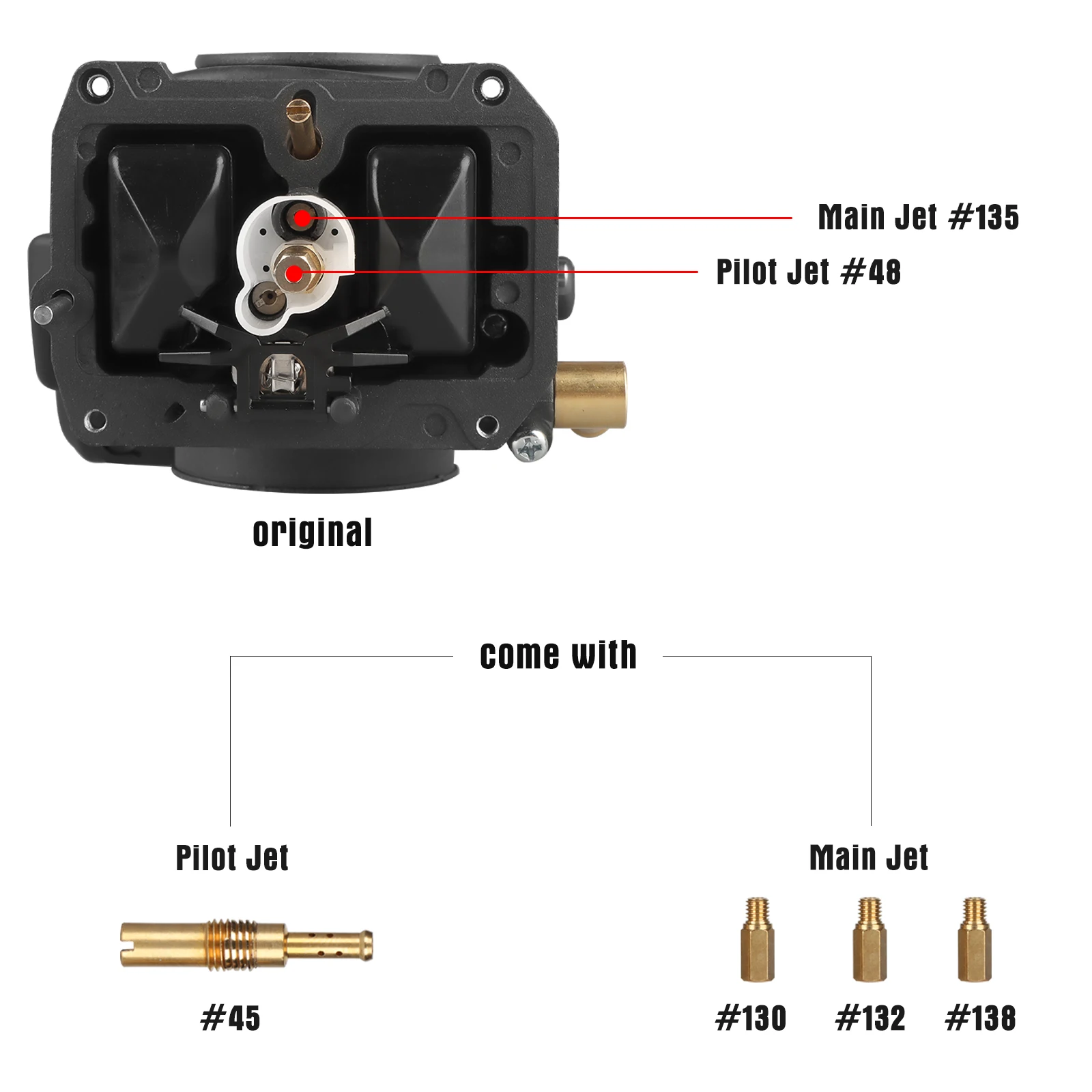 NIBBI FCR36/39/42mm Carburetor Fit for 4stroke Motorcycle