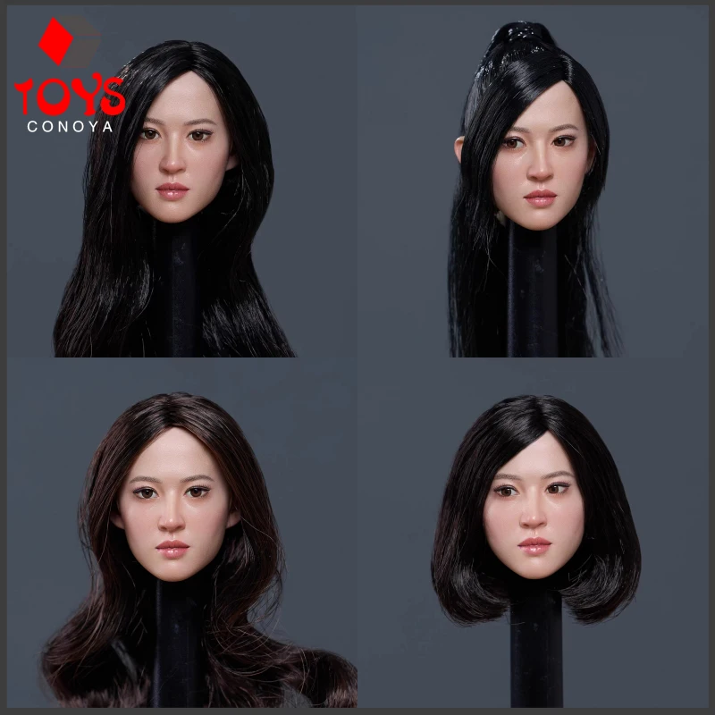

In Stock Z6TOYS Z007 1/6 Chinese Ancient Beauty Girl Moveable Eye Head Sculpt Model Fit 12'' Female Action Figure Pale Body Doll