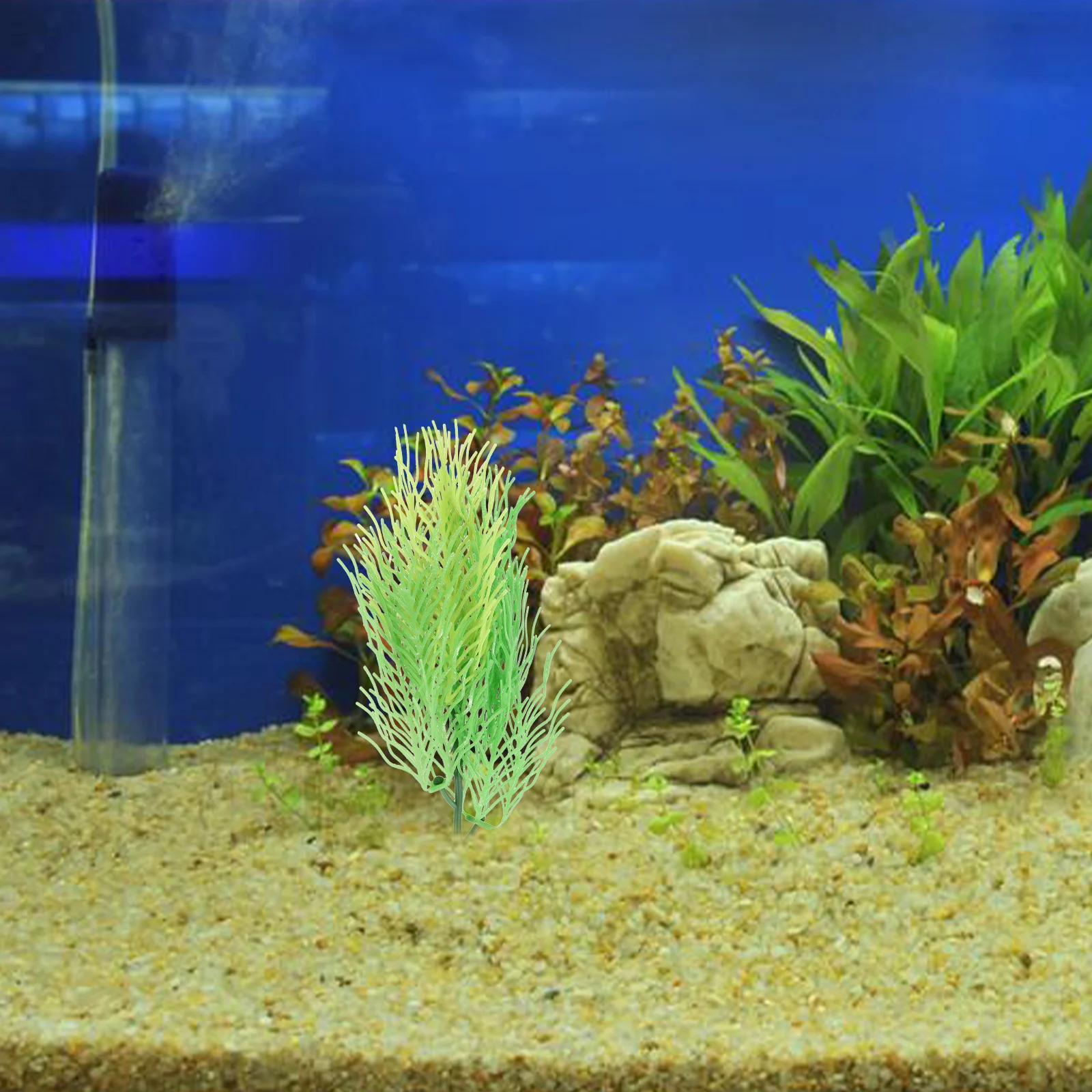 

Artificial Hornwort Plant for Aquarium Lifelike Fish Tank Decoration Realistic Aquatic Plant Natural Fake Seaweed Ornament