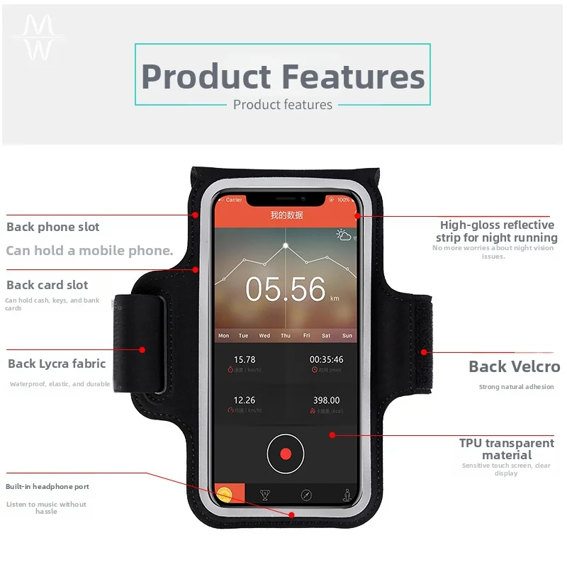 Ultra Thin Elastic Running Phone Armband Dust Resist Touch Screen For Iphone Samsung Series Jogging Cycling Marathon Sports